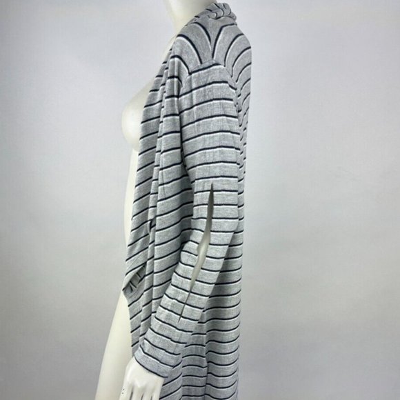 LNA Striped Open Front Cardigan Women XS EUC Slit Long Sleeve Stretch Sweater - Picture 4 of 16